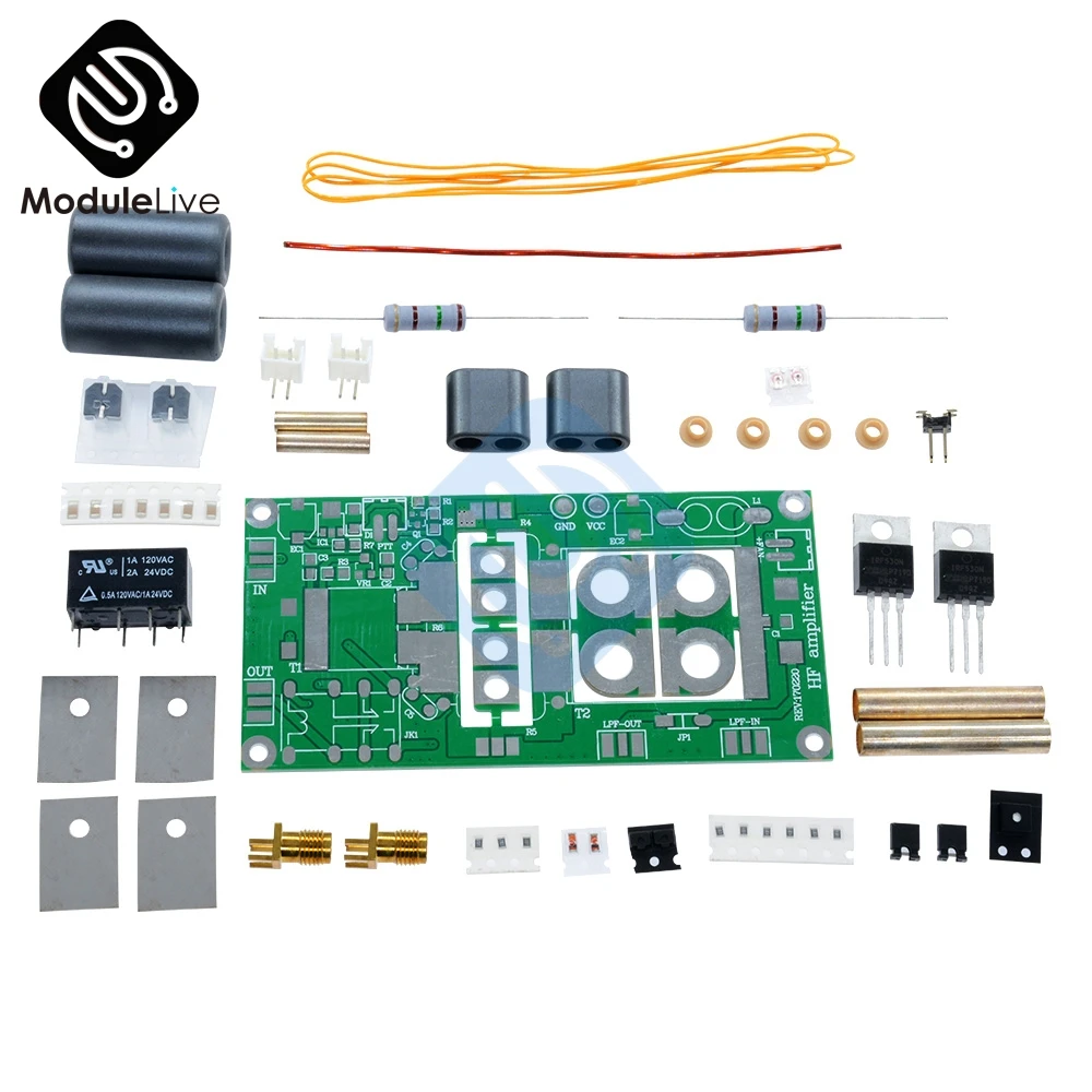 70 Вт SSB Линейный Усилитель Мощности HF для FT-817 KX3 Ham Радио 13,8 В блок питания DIY комплекты
