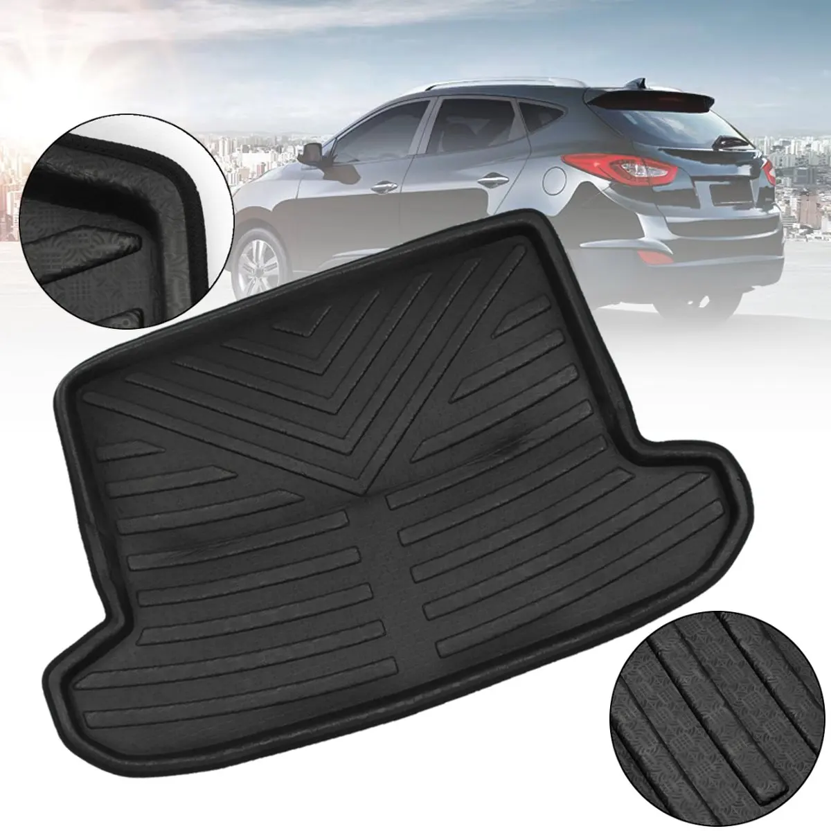 

For KIA Sportage for Hyundai Tucson 2016~2018 New Rear Trunk Cargo Car styling Interior Accessories Boot Liner Waterproof Mat