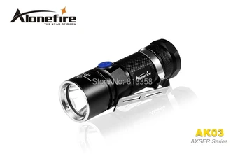 

Free shipping AloneFire Classic AK03 AXSER Series CREE XM-L2 LED 3 mode Lightweight mini led flashlight torch