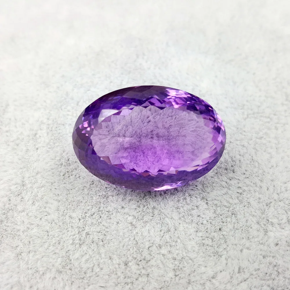

Lii Ji Clear Amethyst Faceted Bead Approx 52ct 19x28mm for Pendant or Ring Making