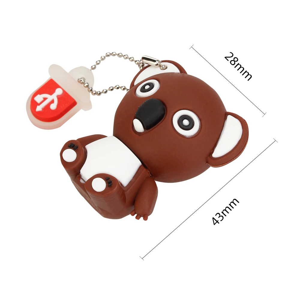 Pen Drive 32gb Cartoon Pink PigMonkeyElephantKoala Usb Flash Drive 64gb 128gb 16gb 8gb 4gb Pendrive Best Gift Free Shipping (10)