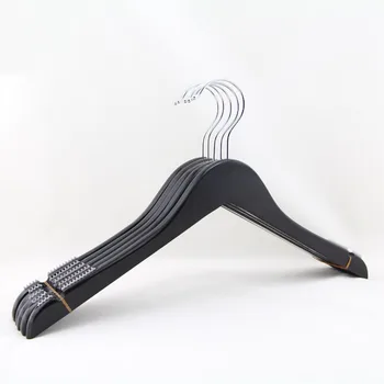 

Black Wooden Hanger for Shirt and Dress, with Non Slip Rubber (12 Pieces/Lot)