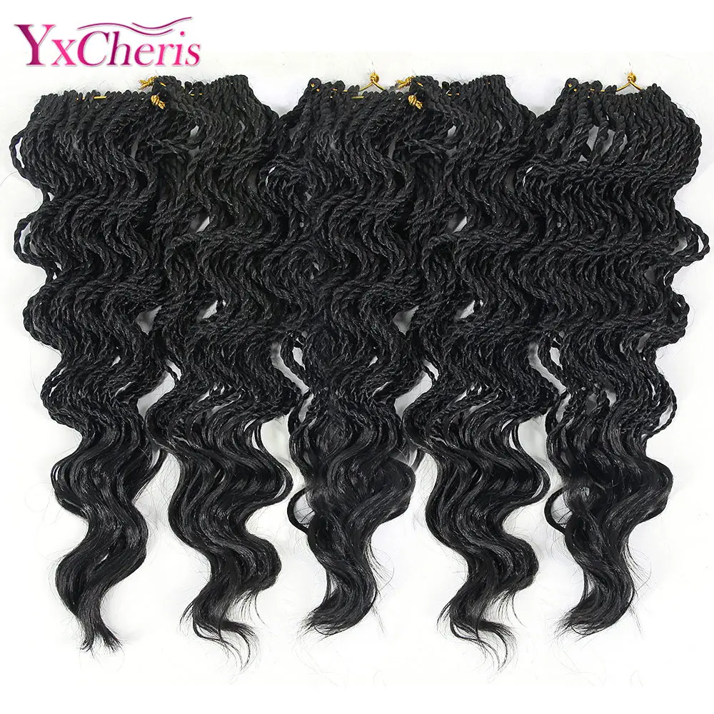 YxCherisHair косички для вязания крючком 30 прядей Омбре синтетические плетения