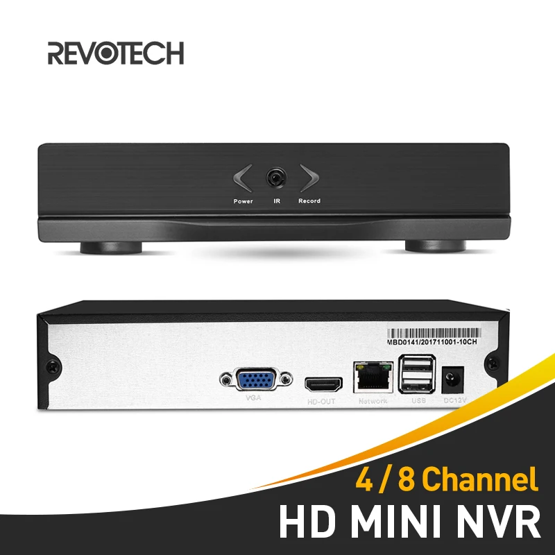 4/8 канальный H.264 Мини HD 1080P сеть NVR видео рекордер HDMI 4/8 сh CCTV NVR для IP Камера Поддержка CMS ONVIF P2P (черный)