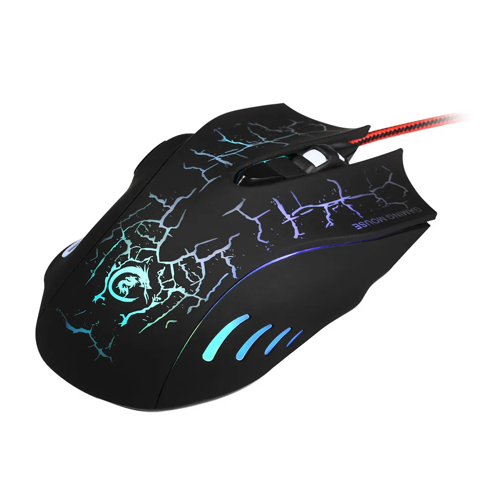 2.4GHz 7 colour six key e-sports game mouse Professional Gamer mice For PC Laptop Desktop Professional Computer Mouse