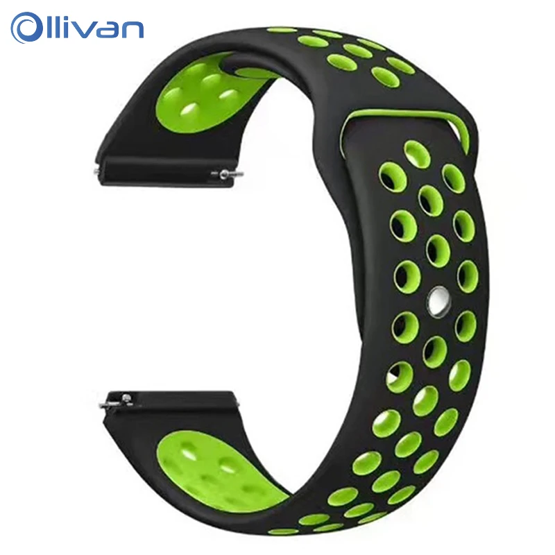 Силиконовый ремешок для Xiaomi Huami Amazfit Bip GTS GTR Stratos 2 Pace Band 22 мм 20 мм спортивный ремешок для samsung gear S3 huawei GT