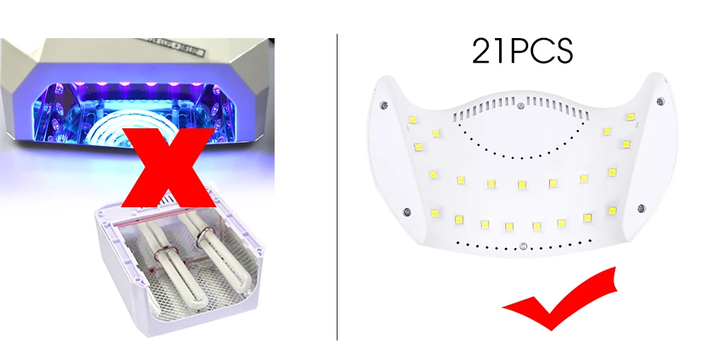 42 Вт УФ светодиодная лампа для сушки ногтей 21 светодиодный s для маникюра отверждения лака гель 30 s/60 s/99 s низкий нагрев режим Авто зондирования лампа для ногтей CHSUN X9Plus