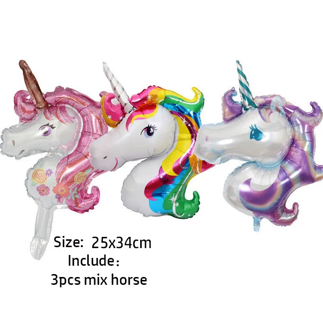 1 комплект 2шт 24 дюйма пузырька без морщин прозрачный воздушный шар из пвх воздушные шары в форме единорога прозрачный сердце воздушный шар лошадь День рождения украшение - Цвет: 3pcs mix unicorn