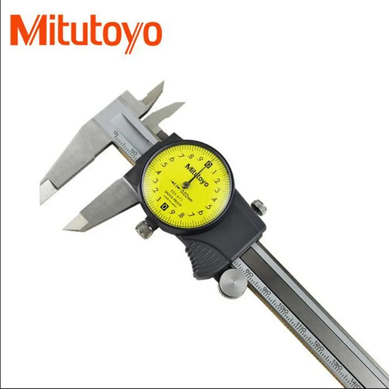 Mitutoyo Dial Vernier Calipers 0-150 0-200 0-300mm 6In 8In 12In Plating Caliper Micrometer Measuring Stainless Steel Inspection
