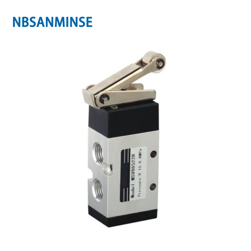 

MSV Air Control Valve Mechanical Valve Two Position Three Way / Two Position Five Way G 1/8 " G 1/4 " Air Valve Sanmin