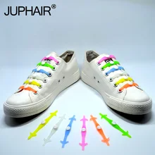 Jup1-12sets(12 root/комплект) электрический синий Серебристые Модные женские спортивные мужские Кроссовки не завязывать шнурки эластичный силикон шнурки