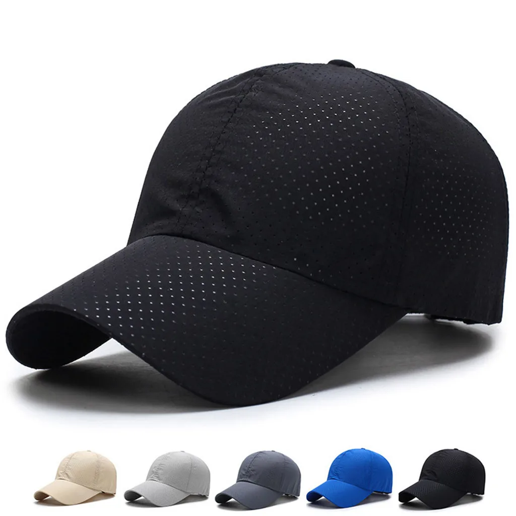 

KANCOOLD Running Cap quick-drying Fabric Summer Cap Women Man Unisex Quick Dry Mesh Cap Running Hat Bone Breathable Hat
