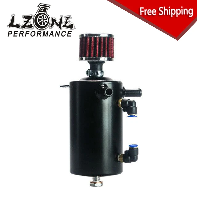 

FREE SHIPPING - UNIVERSAL BREATHER TANK&OIL CATCH CAN TANK WITH BREATHER FILTER ,0.5L JR-TK10BK
