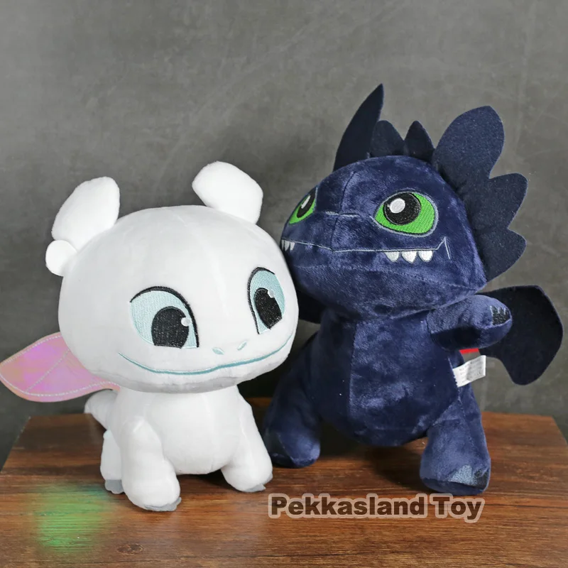 

Movie How to Train Your Dragon 3 Plush Toy Toothless's girlfriend Light Fury White Dragon Soft Stuffed Doll for Children Gift