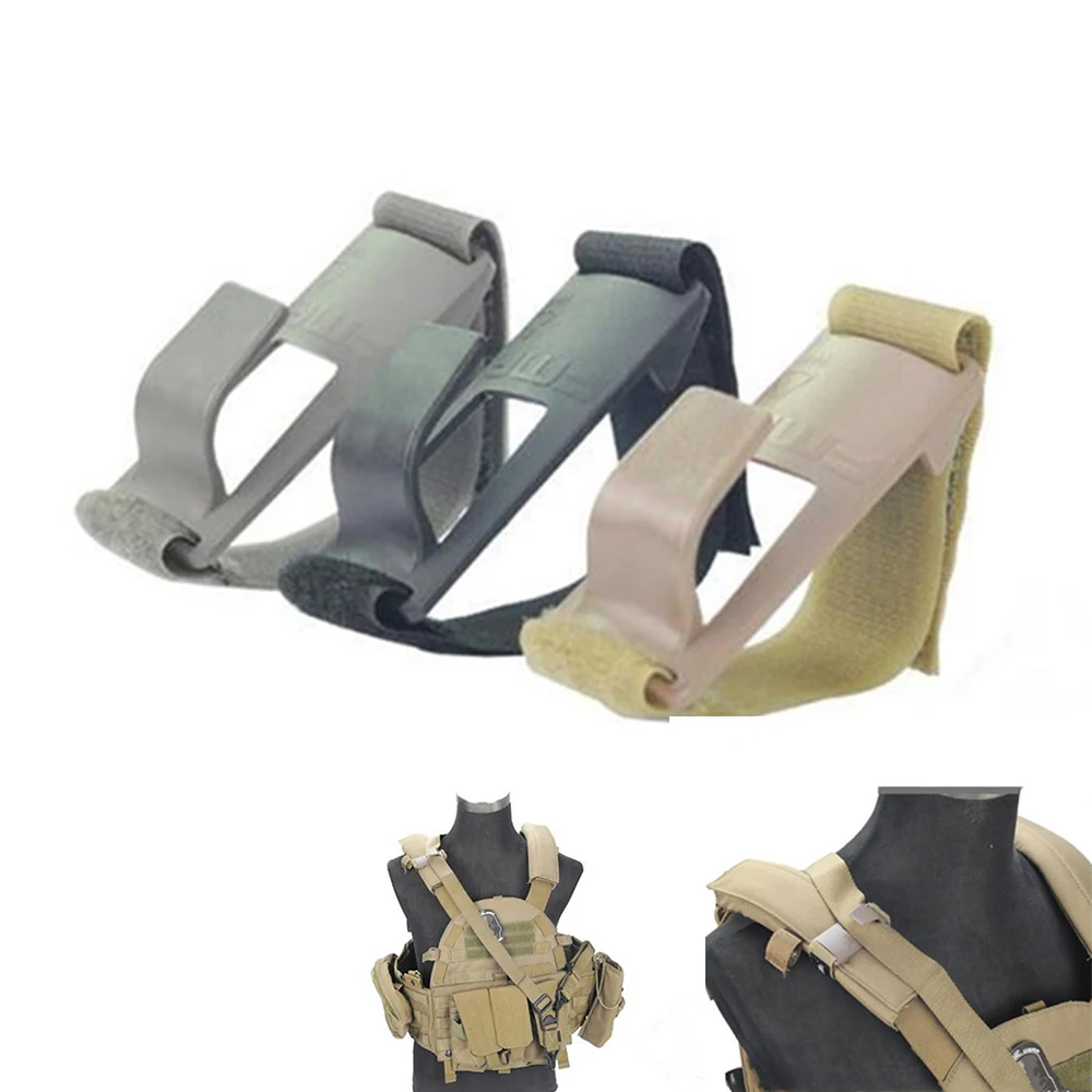Sling Clip Shoulder Mount Sling Fixed Anchor Hook Clip Molle Chest Rig
