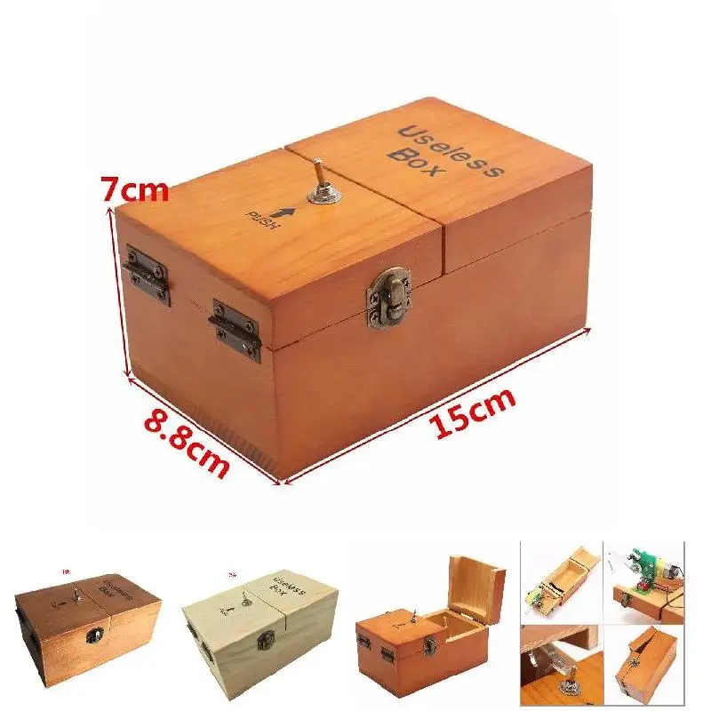 Caja electrónica de madera para niños y niñas, juguete divertido de decoración de escritorio, máquina de pasatiempo interesante, reducción del estrés