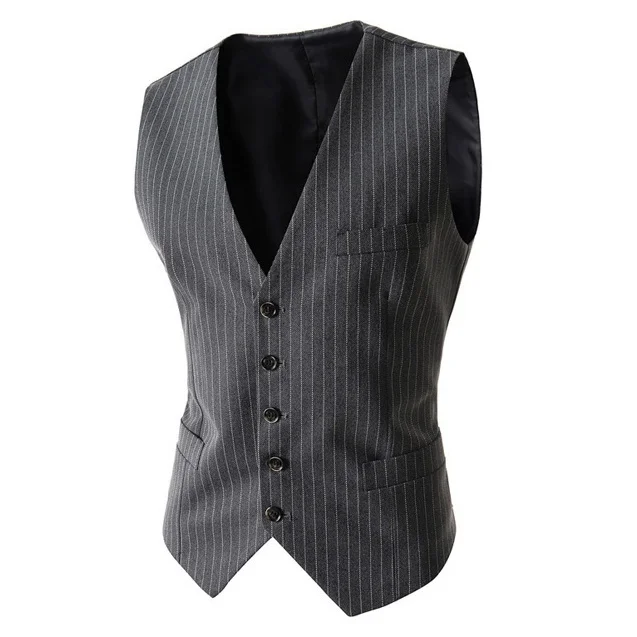 

Zogaa 2019 New Brand Men Dress Vests Formal Vest for Men Slim Fit Mens Suit Cotton Business Vest Waistcoat Men Size S- XXL