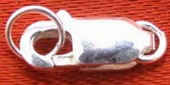 

SALE 12*5mm rectangle Sterling Silver S925 single strings Clasp-gp130 wholesale/retail Free ship