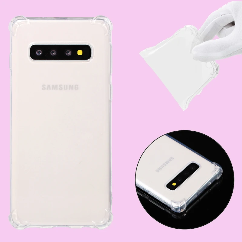 

Ultra-thin Shockproof Mobile Phone Soft TPU Silicon Clear Cover Skin Shell Coque Funda for Samsung Galaxy S10 S10E S10 Plus Case