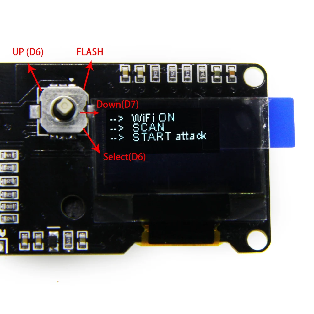 Светодиодный дисплей 0 96 дюйма экран 18650 CP2102 ESP8266 плата разработки для Wemos джойстик