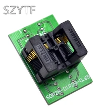 Qualidade superior chip programador ssop8 (28) -0.65 adaptador socke t para dip20 e dip8 ots8 (28) -0.65-01