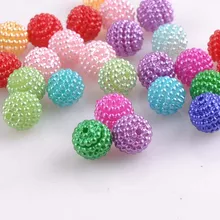 100pcs about 10mm Blend Color Imitation Pearl Beads Round Beads Fit Europe Beads Jewelry making YKL0393X