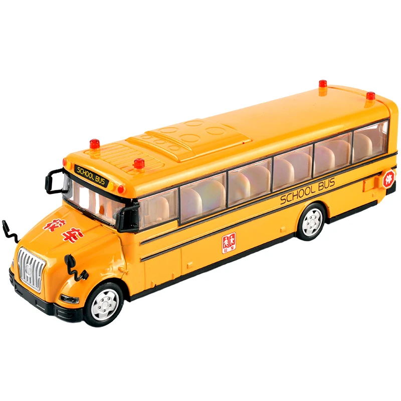 Buy Bus toy model simulation school bus, Brake alloy