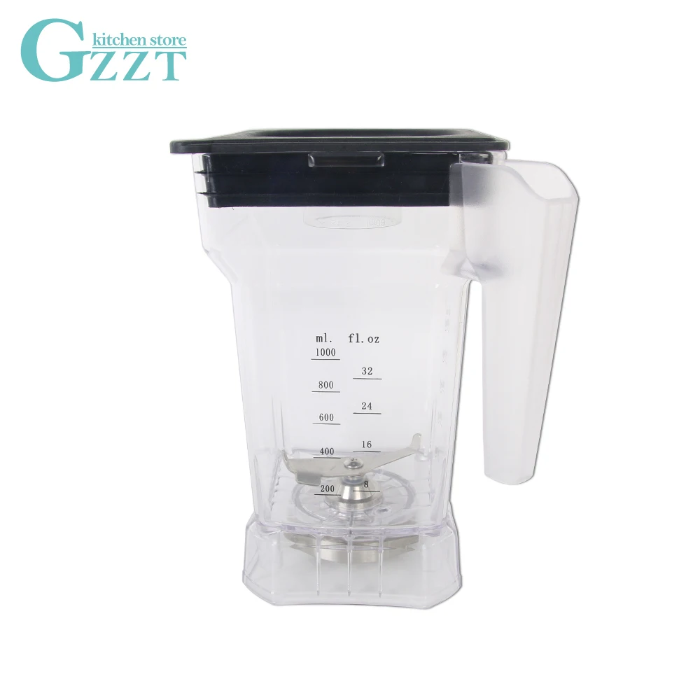 GZZT ITOP Kitchen 1.5L Capacity Square Container Cup Bottom With Serrated Blades Lid For Commercial Blender BD-9001 Spare Parts