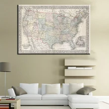 Xll274 moderno mapa del mundo lienzo pintura Vintage carteles estampados arte negro blanco grandes cuadros de pared para la decoración del hogar de la sala de estar N