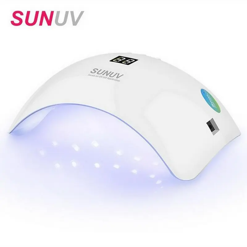 SUN Lamp SUN8s Nail Machine 48W LED UV Lamp Nail For Nail Gel Polish Manicure Mode Gel With Digital Display Low Heat