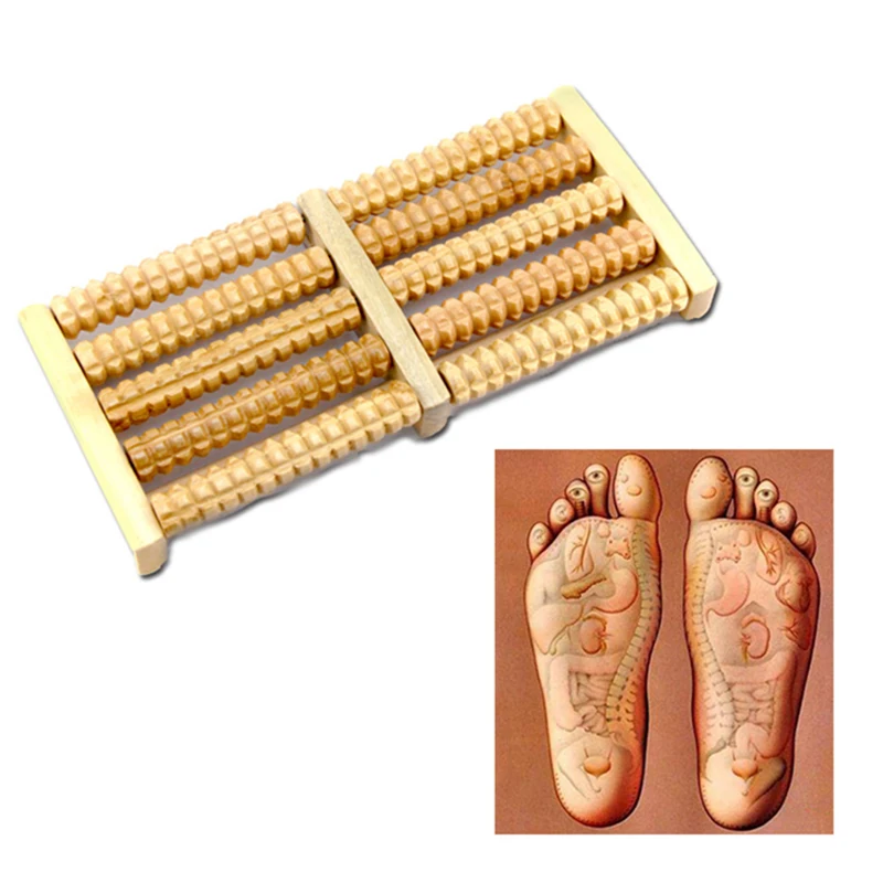 5Raw деревянный ролик для ног Дерево уход за кожей массаж Рефлексология расслабляющий массажер спа подарок массаж ног