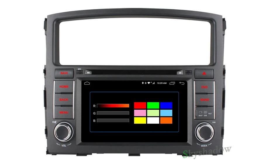 Excellent C500 4G SIM LTE Android 6.0 2GB RAM 32RB 8 core Car DVD Player Bluetooth WIFI GPS Map RDS Radio for MITSUBISHI PAJERO 2006-2015 15
