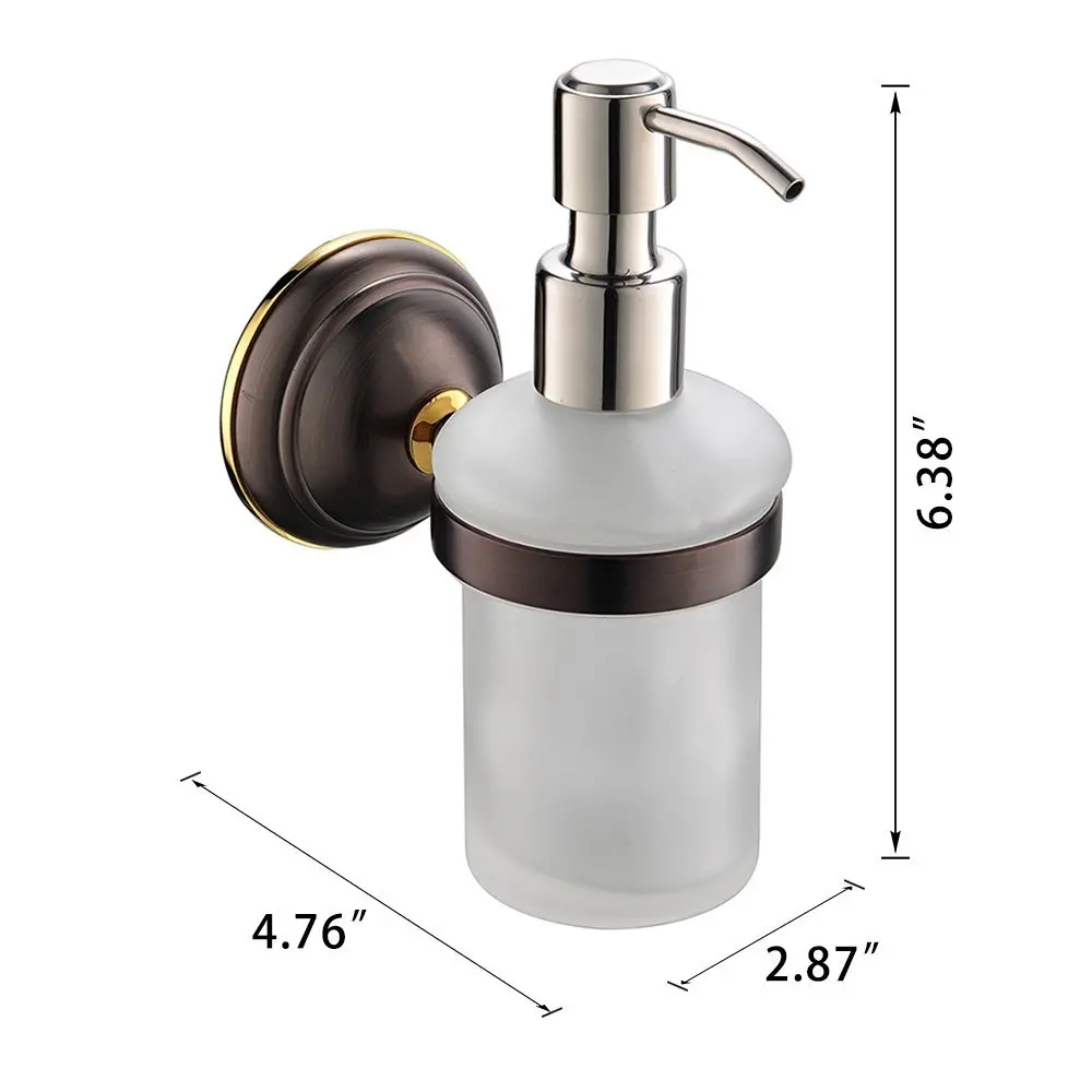Solid Br Oil Rubbed Bronze Soap Lotion Dispenser Pump Wall Solid Br Oil Rubbed Bronze Soap Lotion Dispenser Pump Wall Mount Liquid Hand For Kitchen Sink Bathroom In Dispensers From