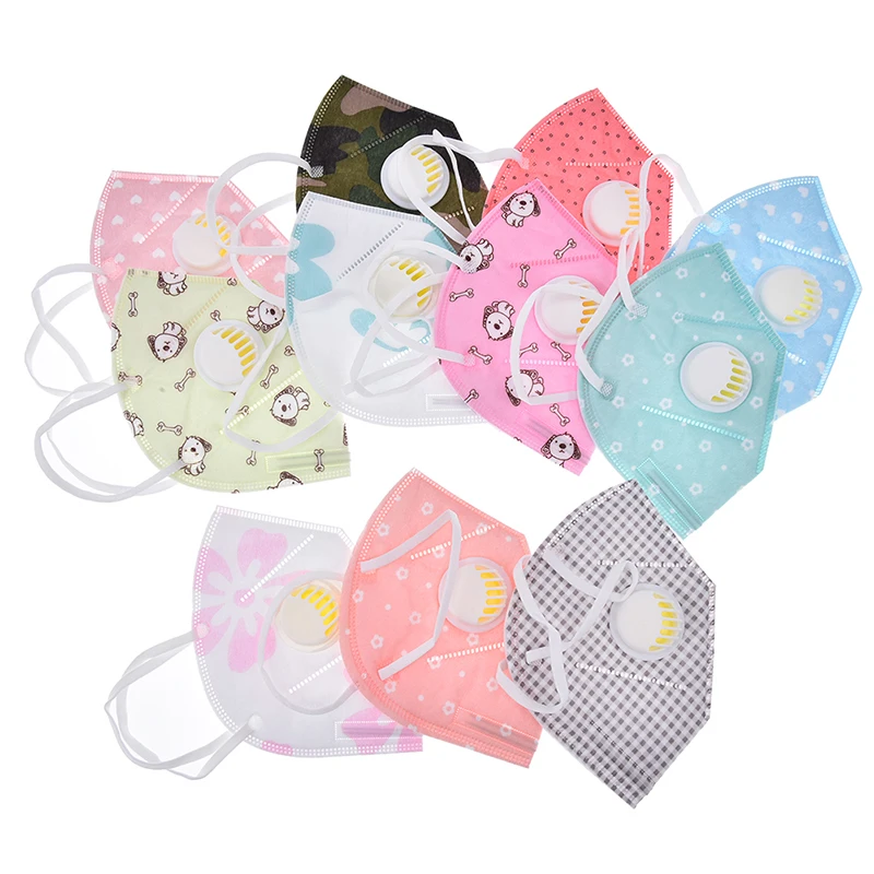 

1PCS Cartoon PM2.5 Filter Mouth Mask Breath Valve Anti Haze Disposable Mask Anti Dust Mouth-muffle Respirator Flu Face Masks