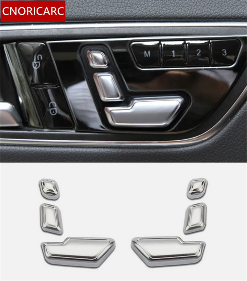 Buy CNORICARC Seat buttons decorative sequins Chrome ABS strip auto interior