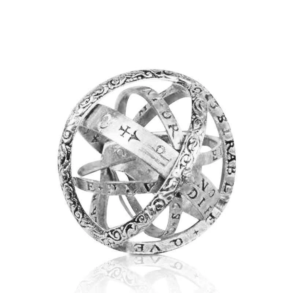 

New Creative Astronomical Ring Rotating Clamshell Trendy Astronomy Galactic Cosmic Fashion Ring Universe Mystery Literature Gift