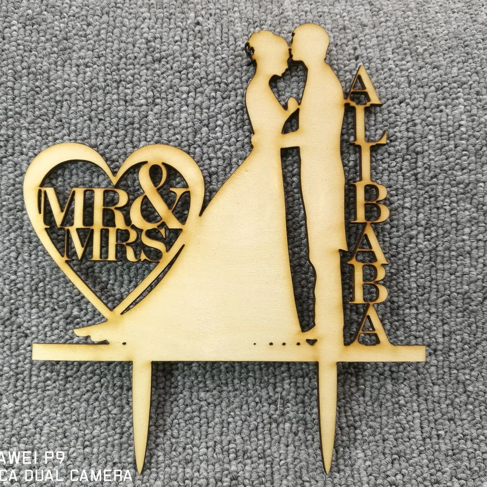 Personalized Wedding Cake Topper, Wedding Decoration, Acrylic silver glitter, Custom wedding cake topper personalized last name4
