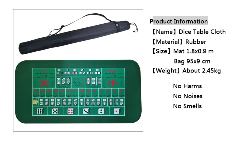 1,8*0,9 м зеленый резиновый техасский холдем покер стол коврик покер игровой коврик скатерть игра ткань Sic Bo с китайским/английским