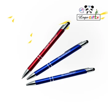 

600Pc Free Shipping Top Quality Pen metal Ballpen Pen Touch Pen for company new year gifts can laser engraving company logo