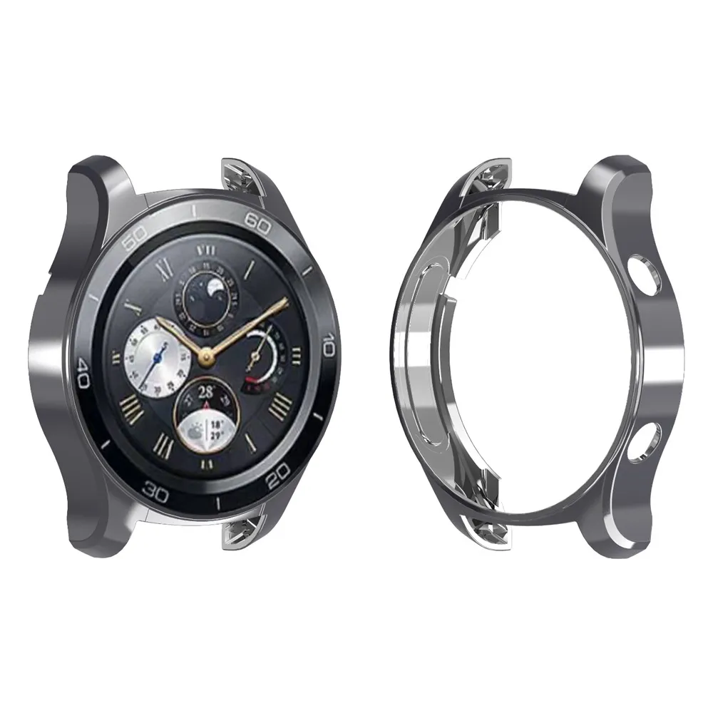 Легкий чехол для huawei Watch 2 Pro роскошное покрытие для чехла мягкий, из ТПУ, защитный бампер часы рамка часы аксессуары