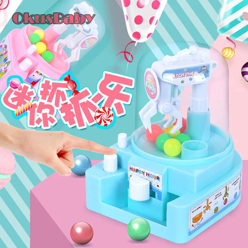 

Kids Educational Mini Candy Catch Ball Machine Practical Family Board Games Children Two Hands Coordination Practice Toys Gift