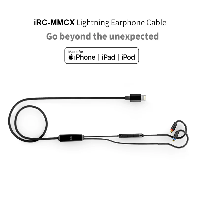 Кабель для наушников FIIO iRC-MMCX iPhone 7/7plus/8/X/XS с встроенным микрофоном MMCX съемный