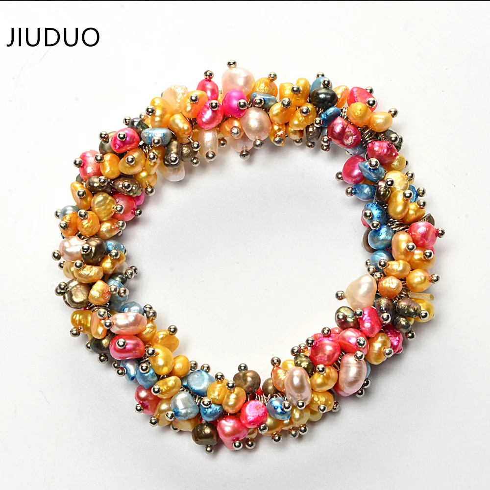 

Ultra-low price clearance natural pearl bracelet 6-7-8mm near round pearl bracelet Genuine natural crystal agate original hand
