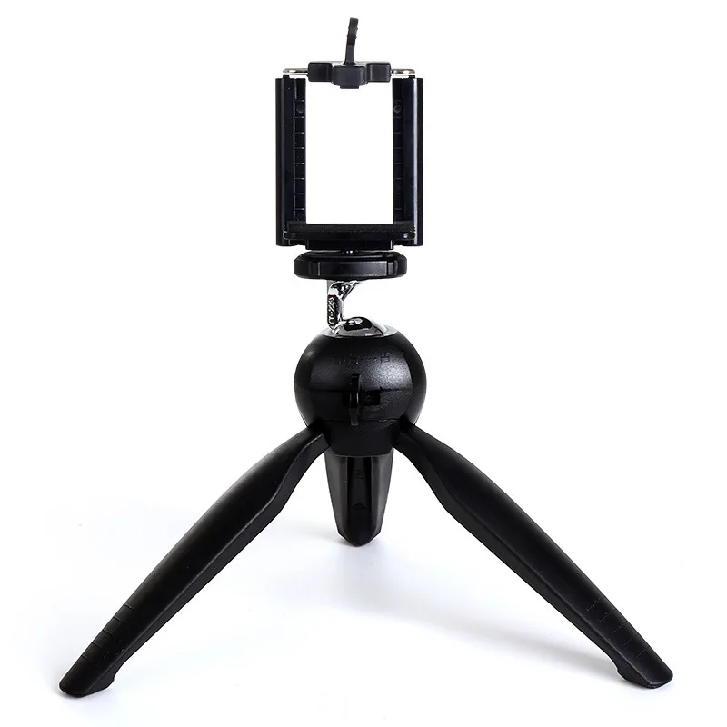 Kaliou YT-228 Tripod Stand Monopod with Phone Clip Holder for Mobile Phone Iphone XiaomiHuawei for Gopro 7 6 5 4 3 2 1 Sjcam