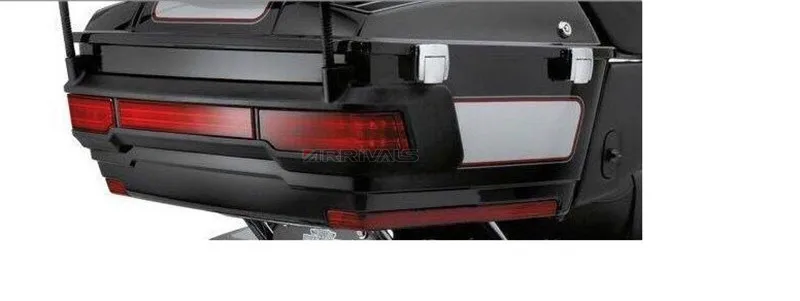  Black red Wrap Tour Pack LED Tail Brake Running Light for Harley Touring Trunk King 14-17 - 32962223728