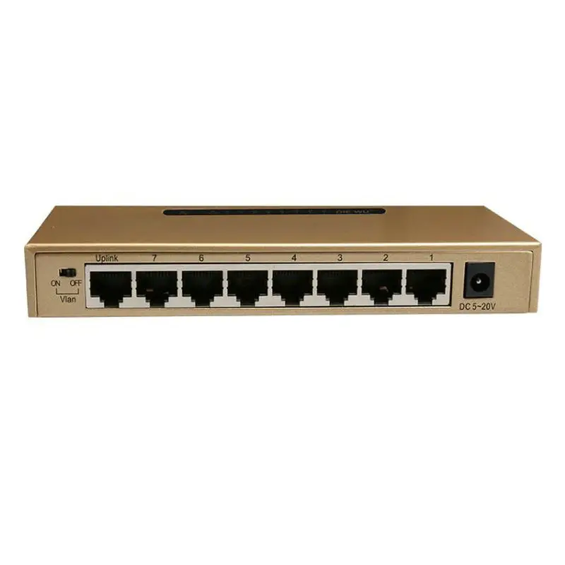

8 port gilding gigabit switch unmananged Vlan Hub Lan switch