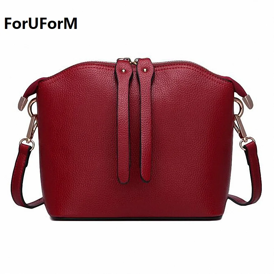 ForUForM New small shell handbags fashion female shoulder bag genuine leather cross body bags brand women