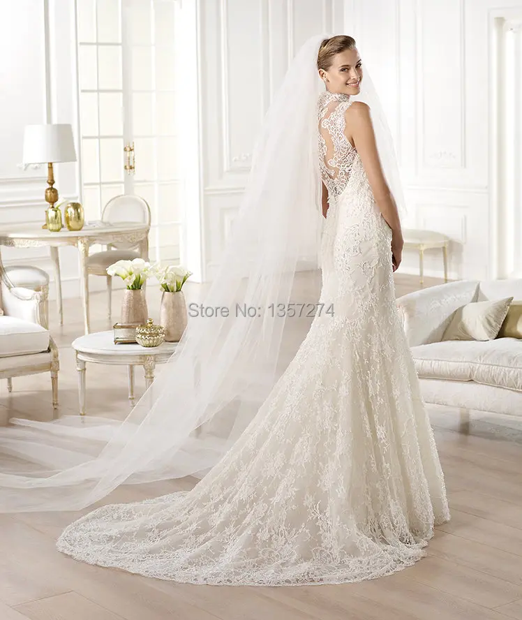 See through Back Wedding Dresses