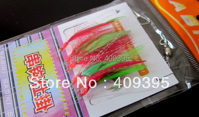 

10pk 9# 12# Sabiki Rig Shrimp Sabiki Rigs Soft fishing lure with Strong Fishing hook Free shipping