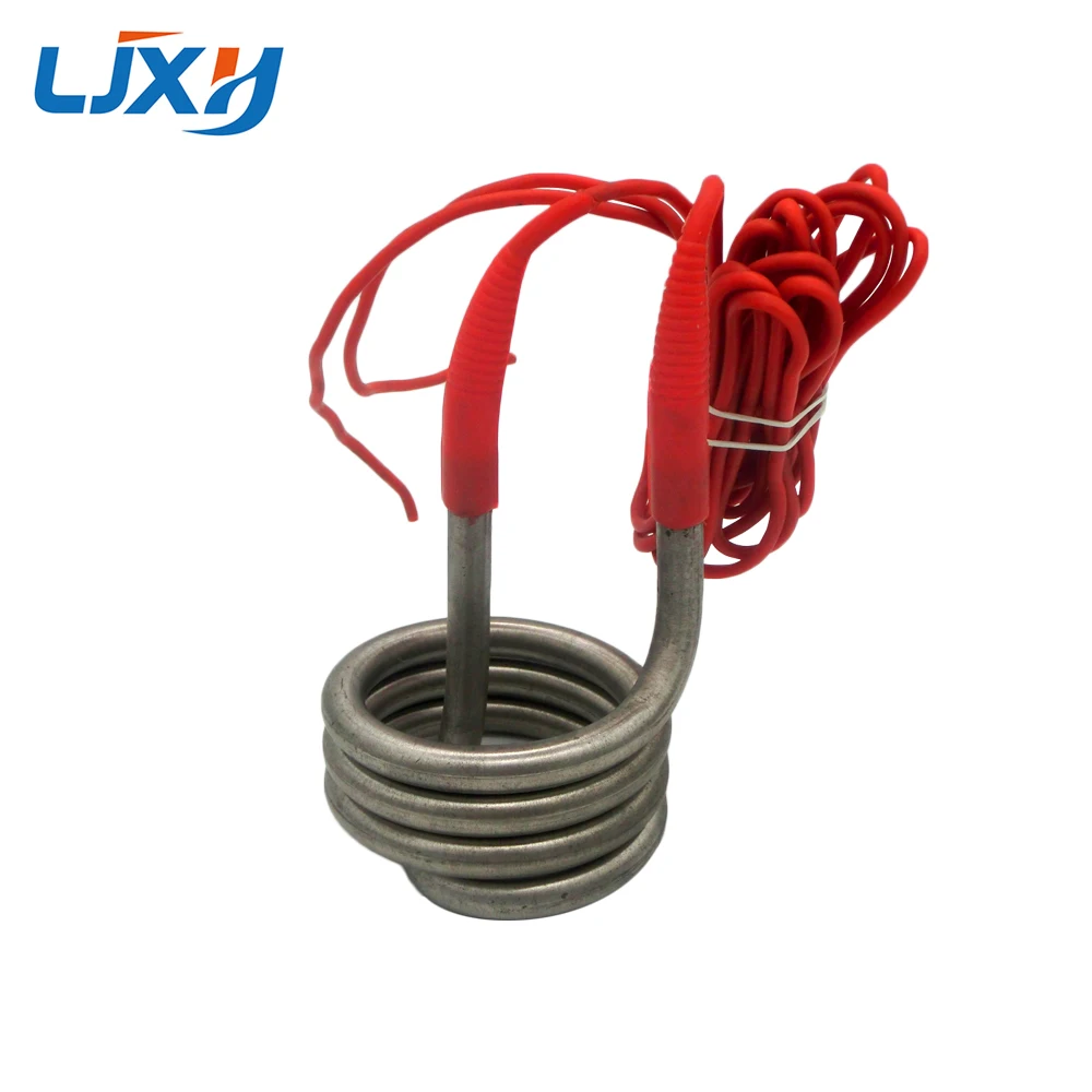 LJXH нагреватель для дистиллятора воды, 2500 Вт/3000 Вт/4500 Вт Нагревательный элемент для воды, 220 В/380 В пружинная катушка тепловая трубка для ведра